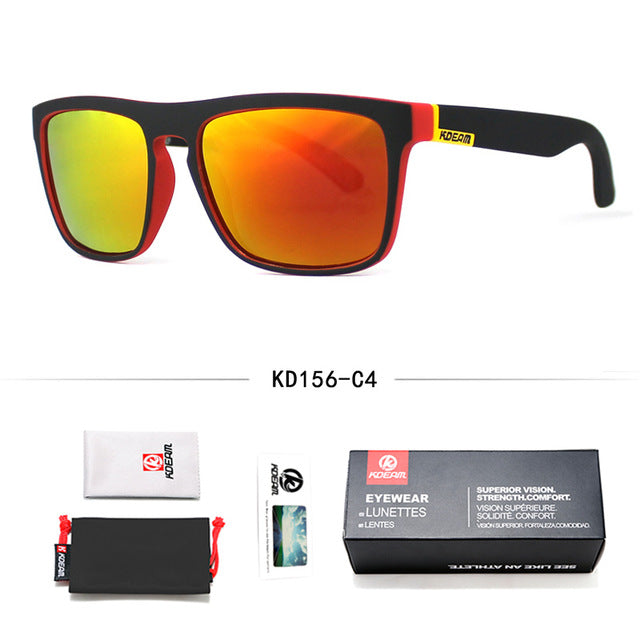 Fashion Guy's Sun Glasses From Kdeam Polarized Sunglasses Men Classic Design All-Fit Mirror Sunglass With Brand Box CE