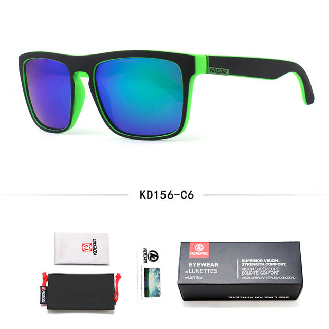 Fashion Guy's Sun Glasses From Kdeam Polarized Sunglasses Men Classic Design All-Fit Mirror Sunglass With Brand Box CE